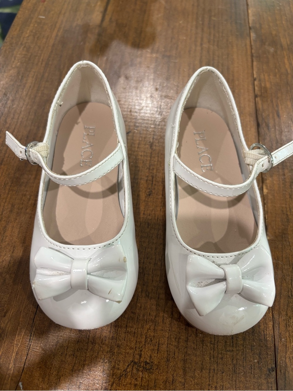 The Children's Place White Patent Mary Jane with Bow